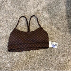 Lululemon Brown Jacquard Bra